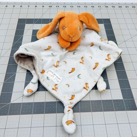 Guess How Much I Love You Bunny Baby Security Blanket Lovey Soft Knot Knotted - Picture 2 of 13